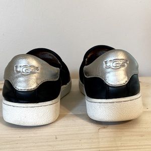 UGG Black and Silver slip-on size 8.5